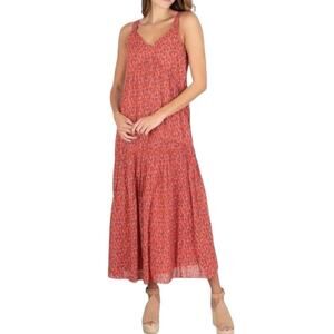Joie Bondi Tea Rose Tiered Sleeveless Maxi Dress Womens Size XL NWT $248